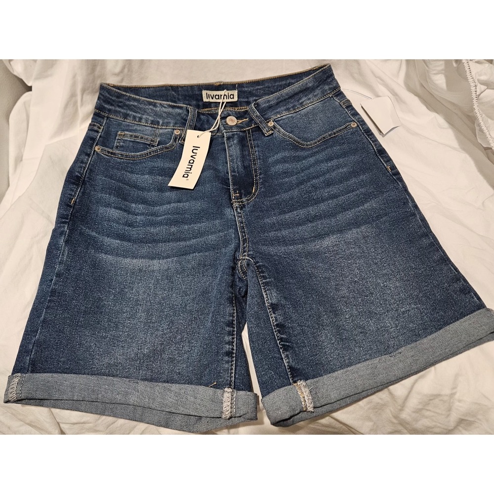 NWT Luvamia Jean Shorts High Rise SMALL